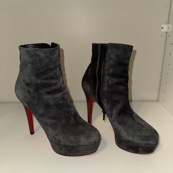 Christian Louboutin  Daff Bootie Dark Gray Platform - Picture 3 of 7